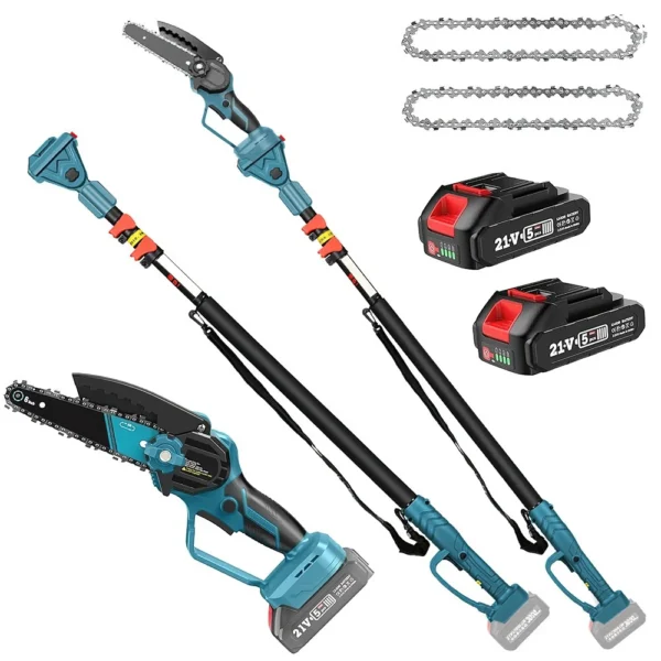Makita-Tronçonneuse électrique à branche haute, poteau télescopique, scie de coupe de jardin, outil électrique de calcul, batterie 18V, 6"
