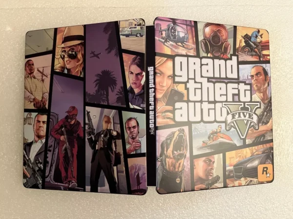 Étui pour crochet Steelbook G2 sur mesure GTA5 PS4/PS5/XBOX (NO GAME) V2