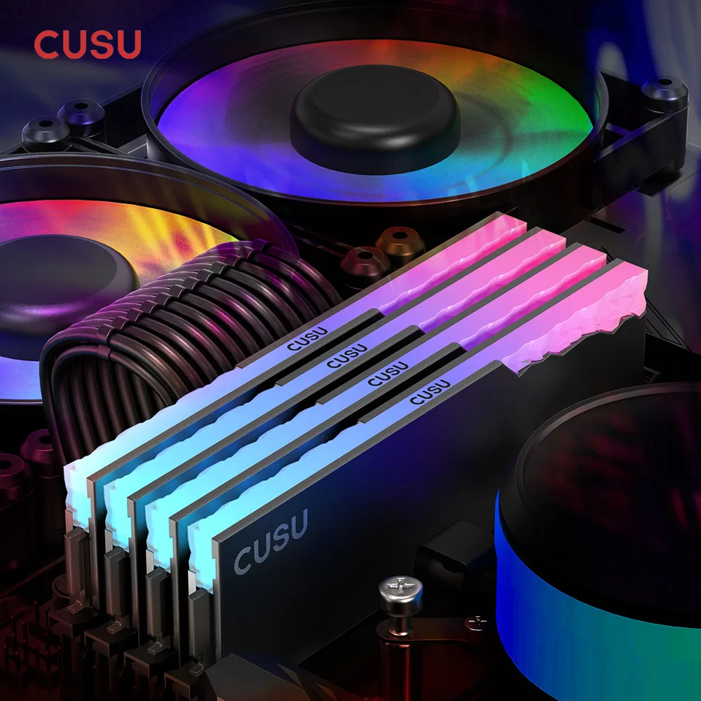 CUSU mémoire Ram DDR4 16gb 3200gb 3600mhz Rgb DDR4 8gb 288pin UDIMM mémoire Ram double canal pour ordinateur de jeu bricolage – Image 6