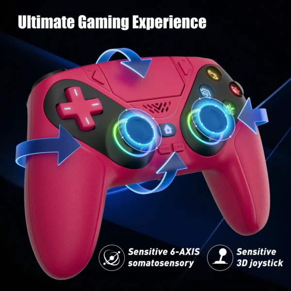 Contrôleur de jeu sans fil Ps5 pour Ps5/Ps5 Pro/Ps5 Slim/Pc avec Joystick Hall, double Vibration, Bluetooth, programmation Turbo – Image 6