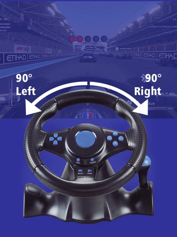 DATA FROG – contrôleur de vibrations au volant de course, pédale de voiture Simracing pour Nintendo Switch Playstation4 PS4 Xbox One PC – Image 4