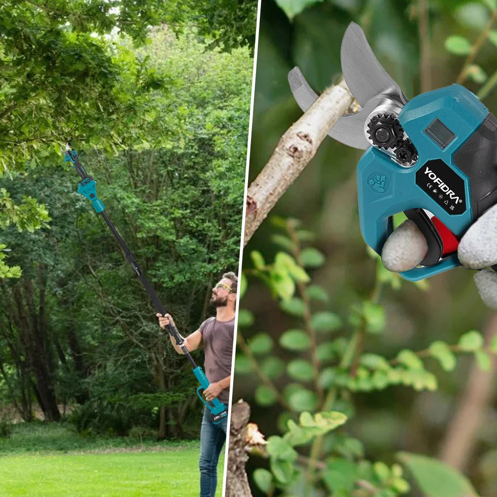 Makita – tronçonneuse électrique à poteau télescopique sans balais 3 en 1, ciseaux de cisaillement à haute évolutive, outil de jardin pour broche de batterie 18V – Image 2