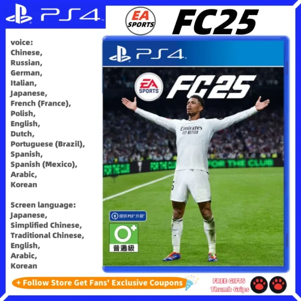Playstatio4-Carte de jeu authentique pour PS4, nouveauté, CD, FC25