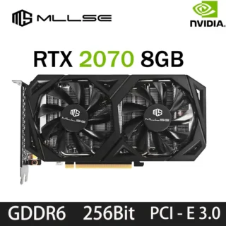 Nouvelle carte graphique MLLSE NVIDIA GeForce RTX 2070 8GB GDDR6 256 bits PCIe 3.0x16 ordinateurs De bureau ordinateur De jeu carte vidéo