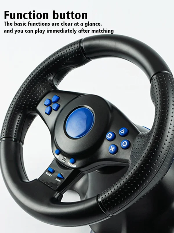 DATA FROG – contrôleur de vibrations au volant de course, pédale de voiture Simracing pour Nintendo Switch Playstation4 PS4 Xbox One PC – Image 2