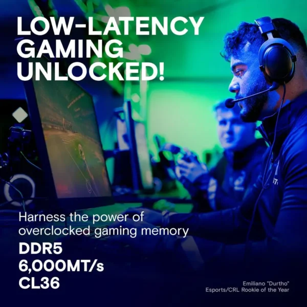 Crucial Pro DDR5 RAM 2x16 Go 6000 MHz, mémoire de jeu de bureau à overclocking 6400 MHz, compatible Intel XMP 3.0 et AMD Expo-paquet OEM – Image 3