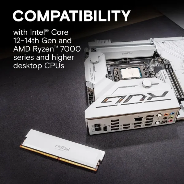 Crucial Pro DDR5 RAM 2x16 Go 6000 MHz, mémoire de jeu de bureau à overclocking 6400 MHz, compatible Intel XMP 3.0 et AMD Expo-paquet OEM – Image 5