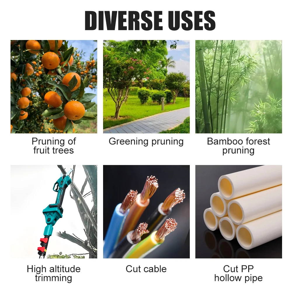 Kamolee 50mm ciseaux électriques sans fil sans brosse sécateur sécateur efficace arbre fruitier bonsaï taille Branche Cutter – Image 4