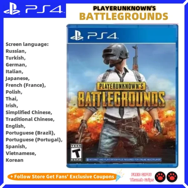 Sony Playstatio4-Carte de jeu PS4, authentique, nouveau, sur mesure, CD de jeu PUBG, YERUNKNOtary 'S BATTLEWords UNDS Playstation4