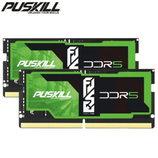 PUSKILL DDR5 ordinateur portable RAM 32GB 16GB 8GB 1.1V 262-Pin 5600MHz 5200MHz 4800MHz CL46 CL42 CL40 pour ordinateur portable mémoire SODIMM