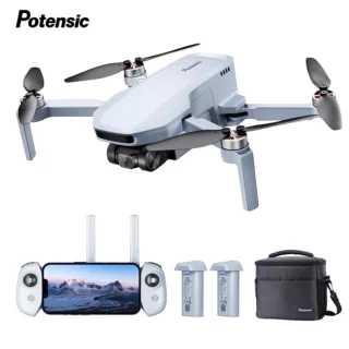 Drones GPS 4K à cardan à axe unique Potensic C0 professionnels de moins de 249 g maximum de 4 km pour adultes et débutants ATOM SE