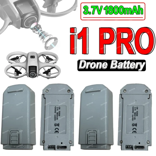 Batterie originale pour Drone i1PRO, 3.7V, 1800MAh, pour quadrirotor i1 PRO RC, batterie de remplacement, pièces d'accessoires i1PRO