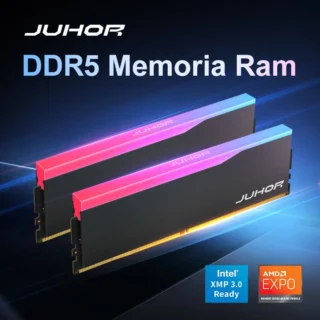 JUHOR mémoire Ram RGB DDR5 16GB 6000MHz 6400MHz DDR5 bricolage ordinateur de jeu mémoire de bureau
